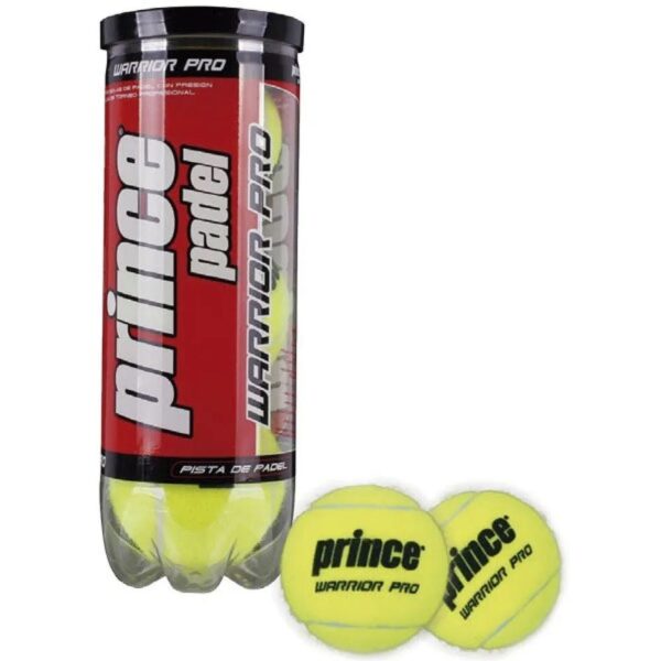 Prince Warrior Pro 0100051 Padel Balls (Tube of 3)